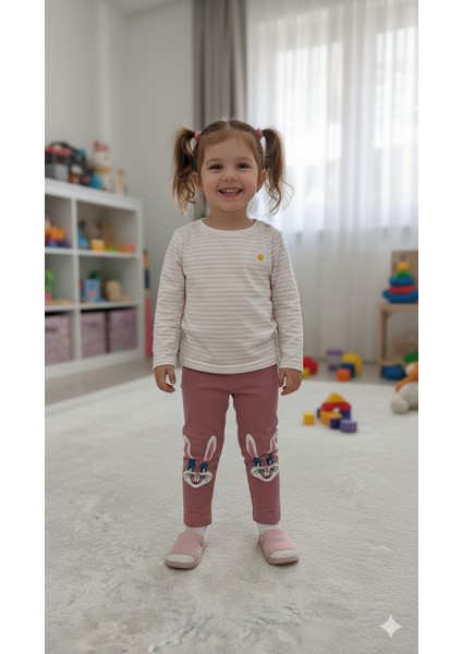 Ideal Sepet Tavşan Nakışlı %100 Pamuk Kız Çocuk Tayt fiyatları