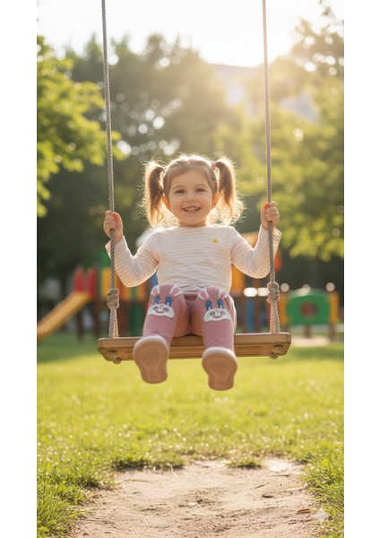 Ideal Sepet Tavşan Nakışlı %100 Pamuk Kız Çocuk Tayt fırsatları