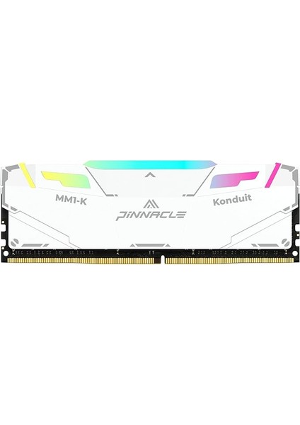 Pinnacle Konduit Rgb Ddr4 3200MHZ PC4-25600 CL16-18-38 Xmp2.0 Hız Aşırtma 1.35V Amd ve Intel Masaüstü Oyun Pc Bellek Modülü ile Uyumlu Ram - Beyaz (3200MHZ 32GB)