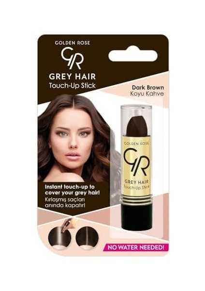 Golden Rose Gray Hair Touch Up Stick Saç Düzeltici Çubuk (Koyu Kahverengi, No: 02) modelleri