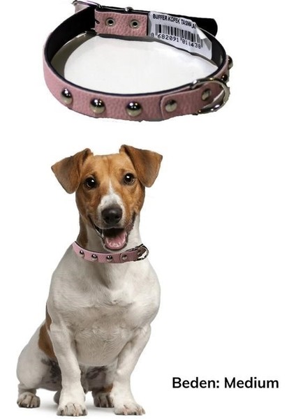 Buffer® Yumuşak Dokulu Deri Köpek Gezdirme Boyun Tasması Medium modelleri