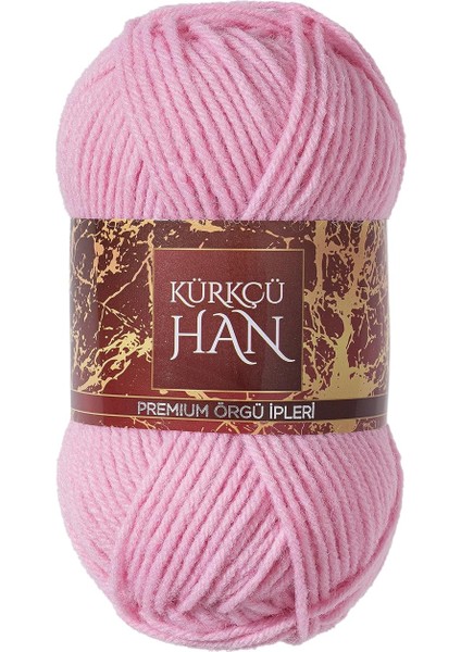 Han Dekor 100GR 100M El Örgü Ipi (Açık Pembe)