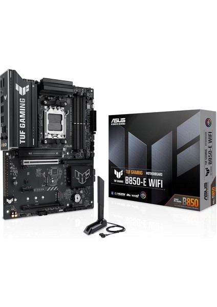 Tuf Gaming B850-E Wifi Anakart Soket Amd Am5 (Ryzen 9000, Pcıe 5.0, Ddr5 Bellek, Wifi 6e, Pcıe Q-Release, Bıos Flashback, Sync)