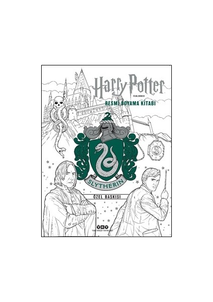 Harry Potter Filmlerinden Resmi Boyama Kitabı – Slytherin Özel Baskısı