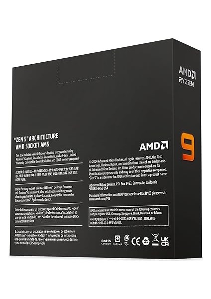 Ryzen 9 9950X 4.3ghz 64MB Önbellek 16 Çekirdek Am5 4nm Fansız Cpu Işlemci indirimleri