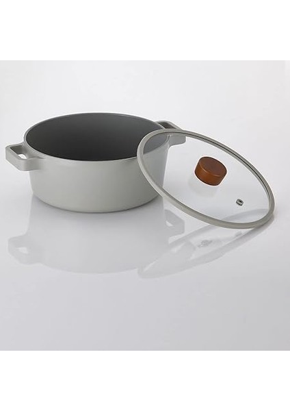 Fika Alüminyum Gri Cam Kapaklı Döküm Tencere 18 cm modelleri