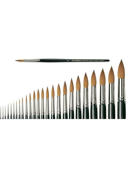 Fırçası 10 Numara Samur Guaj Boya Fırça 1 Adet