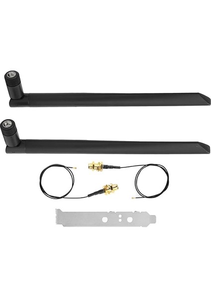 8dbi Dual Band Anten, 2 Adet - Sma Kablosu M.2 Wifi Bluetooth Harici Uzatma + 2 Adet 8 Db Anten, Küçük Cihazlarda Kullanılır