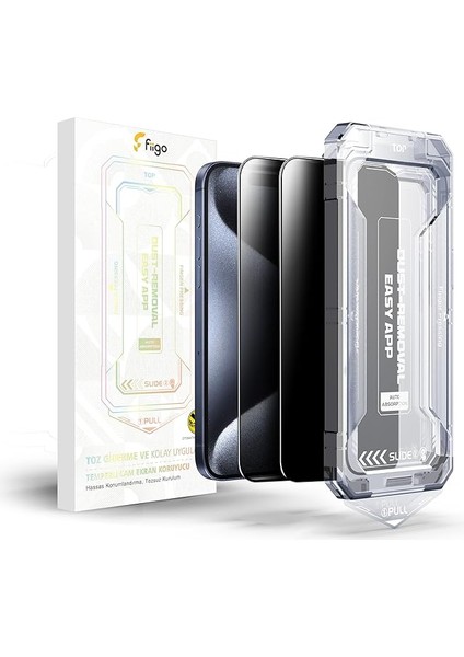 iPhone Xr/11 Uyumlu [2'li Paket] Privacy Hayalet Ekran Koruyucu Kolay Kurulum