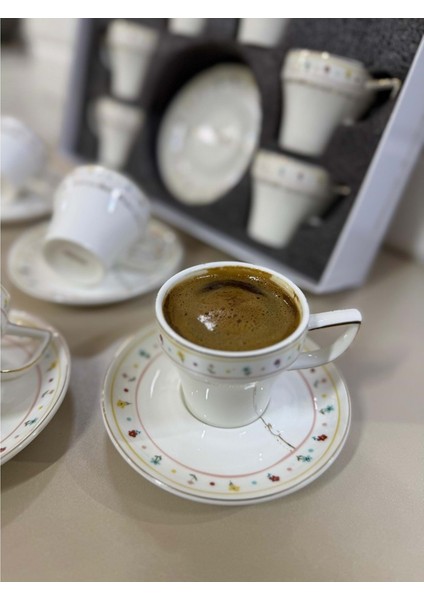 Made With Love Porselen 6 Lı Kahve Fincan Takımı 8176 fırsatları