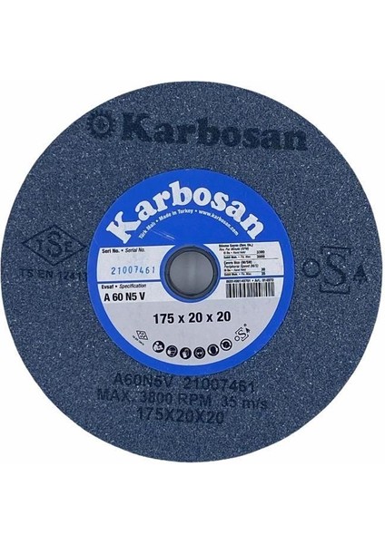 Karbosan 175X20X20 60 Kum NK Taşlama Taşı