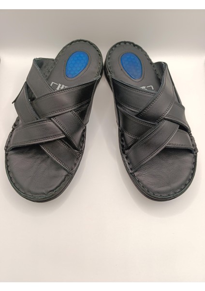 Erkek Hakiki Deri Terlik Topuk Dikeni Jelli Yumuşak Puf Yazlık Ortopedik Terlik fiyatları