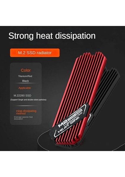Ultradünner M.2 SSD Soğutucu Gövde M2 2280 Solid State Sabit Disk Alüminyum Soğutucu Soğutucu Soğutma Isıtma Pedi fırsatları