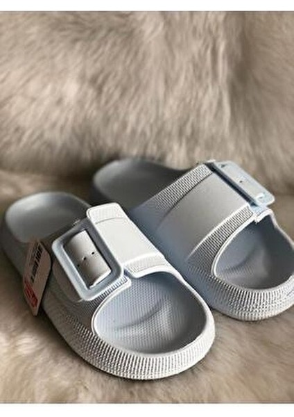 Kadın Terlik Tek Toka Buz Mavisi Hafif Eva Malzeme Plaj ve Havuz Kullanımı İçin