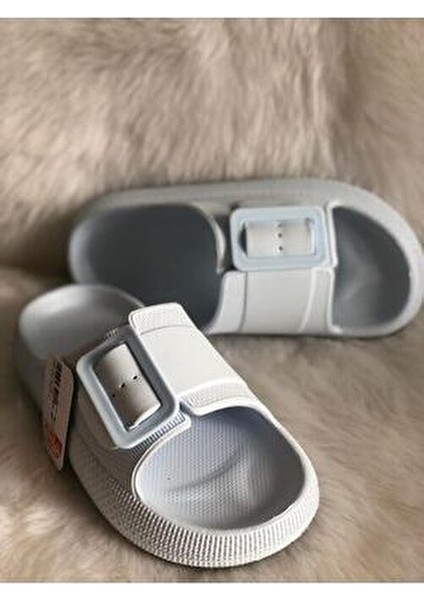 Kadın Terlik Tek Toka Buz Mavisi Hafif Eva Malzeme Plaj ve Havuz Kullanımı İçin