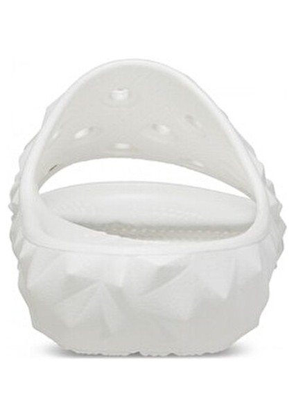 Classic Geometric Slide V2 Unisex Terlik Hafif ve Konforlu Beyaz Yazlık Tasarım