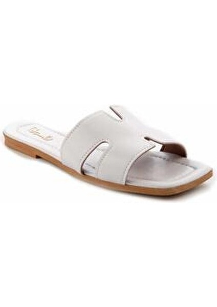 Beyaz Kadın Terlik Yüksek Topuklu Hafif ve Şık Tasarım İçin Uygun