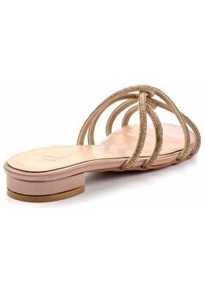 Kadın Terlik Mat Nude Saten Günlük Kullanım için Hafif ve Rahat Tasarım K04227049738