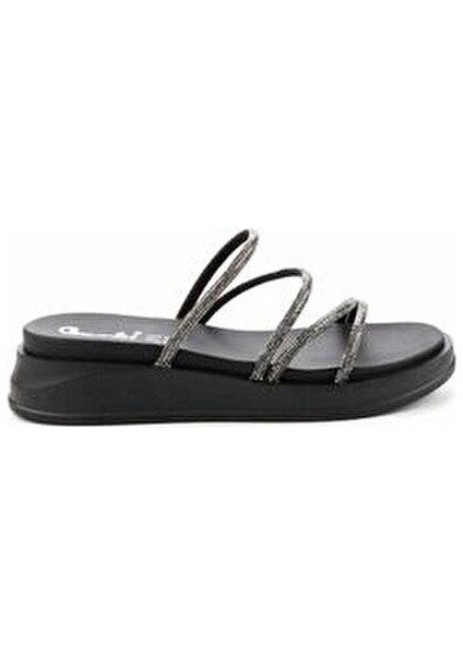 Platin Taşlı Kadın Terlik Düz Topuklu Konforlu Tekstil Malzeme indirimleri