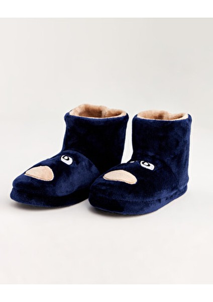 Kepü Hayvan Figürlü Kadın Ev Pandufu Düz Taban Tekstil Malzeme indirimleri