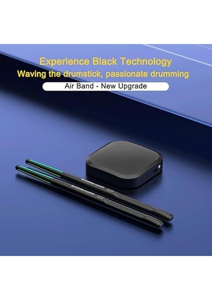 Sanal Hava Davul Seti Taşınabilir Elektronik Sanal Hava Davul Drumsticks Pedallar Profesyonel Akıllı Elektronik Davul Seti Yeni Başlayanlar Çocuklar Yetişkinler Için fırsatları