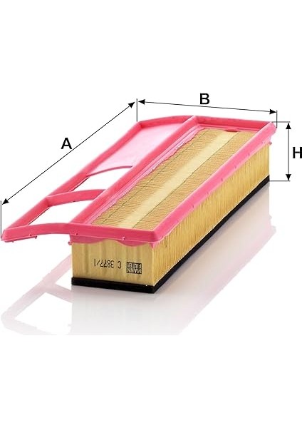 Hava Filtresi C 3877/1 (Fiat) fiyatları