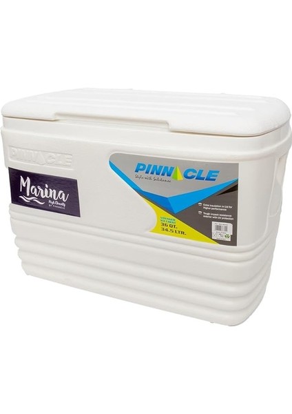 Thermoware Pinnacle Voyager Marine Buzluk 34.5 Litre-Beyaz