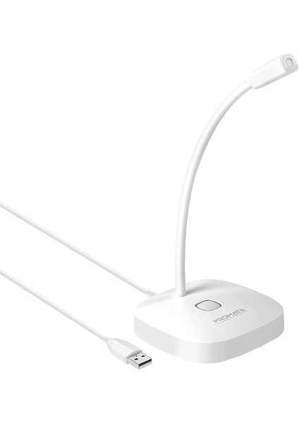 Pc Laptop Için Esnek, Hd Kayıt USB Giriş Dokunmatik LED Gösterge Oyun ve Kayıt Için (Beyaz)