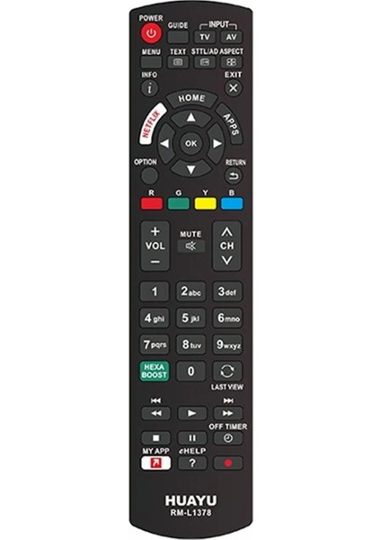 LCD LED Kumanda Panasonic RM-L1378 Netflix Tuşlu