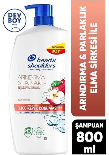 & Shoulders Arındırma ve Parlaklık Kepeğe Karşı Etkili Şampuan 800ML fiyatları