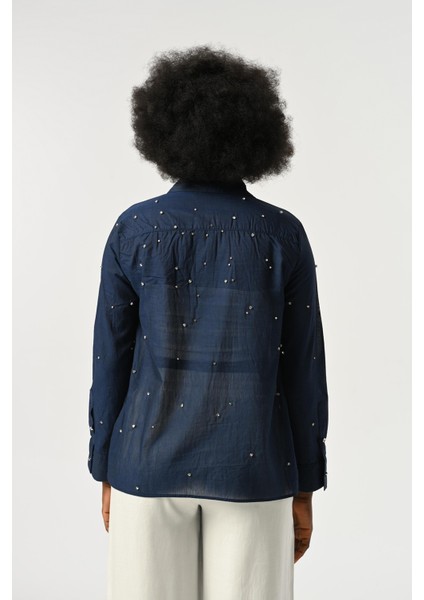 Kadın Taş Işlemeli Ince Gömlek indirimleri