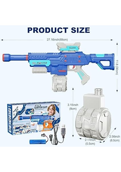 Atış Yapan Su Tabancası Mega Boy Pilli Bataryalı Su Tabancası indirimleri