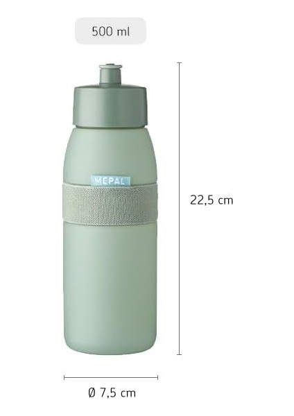 Ellipse Nordic Denim Sports Su Şişesi – 500 ml Kapasite – Spor ve Eğlence Için Pratik Su Şişesi – Yumuşak Çekmeli Ağız Parçası – Bulaşık Makinesinde Yıkanabilir indirimleri