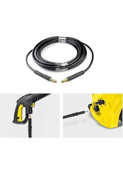 Basınçlı Yıkama Hortumu - Karcher Basınçlı Yıkama Makinesi, K Serisi Basınçlı Yıkama Makineleri (K2-K7), Hızlı Bağlantı Sistemi, 2610 Psı (6m) Için Uygundur modelleri