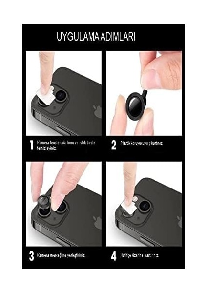 Kzy Iletişim 13 Alüminyum Alaşım Temperli Cam Kamera Lens Koruyucu - Mavi modelleri