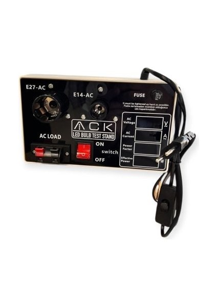 Ampul Test Cihazı E27-AC / E14-AC