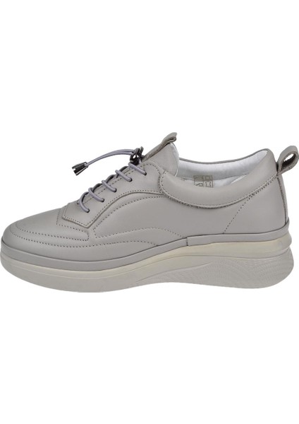 Hakiki Deri Dolgu Taban Comfort Kadın Ayakkabı BEE-121 Taş modelleri