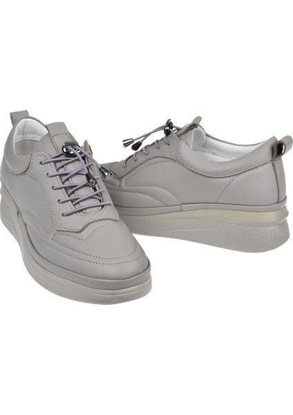 Hakiki Deri Dolgu Taban Comfort Kadın Ayakkabı BEE-121 Taş indirimleri