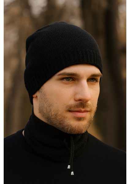 Erkek Örgü Boyunluk Bere Standart