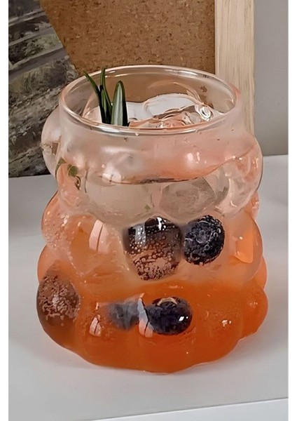 Baloncuklu Cam Bardak 2 Adet Isıya Dayanıklı Borosilikat Soğuk Kahve Bardakları Meşrubat Bardağı modelleri