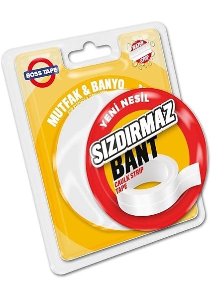 Tape Küvet Lavabo Duşakabin Sızdırmaz Bant EN:38MM BOY:3,35MT fiyatları