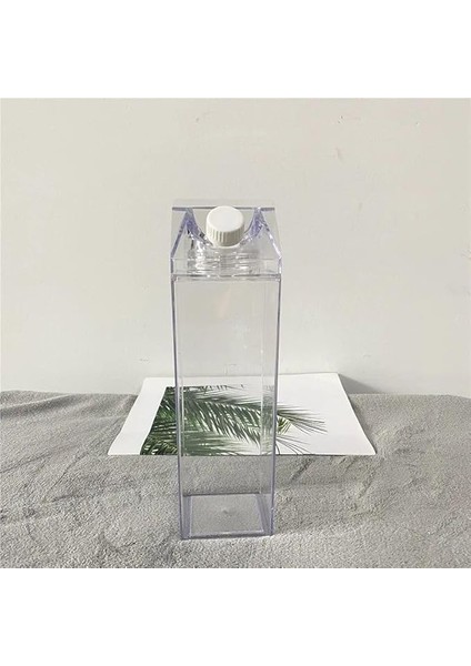 Süt Kutu Tasarımlı Su Kahve Içecek Şişesi | Cam Değildir | Kahve ve Sunum Bardağı ve Matarası 500-600ML