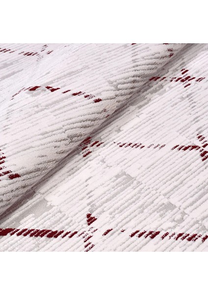 Zafra Geometrik Bej Viskon ve Akrilik Pamuk Tabanlı Makine Halısı fırsatları