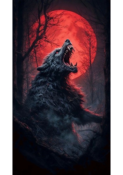 Kurt Kapı Direk Kaplama Folyosu Baskılı Sticker Sağ-Sol 2 Adet 22*50 cm