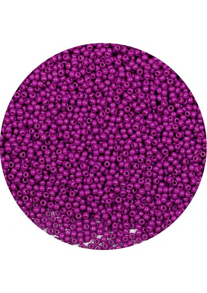 Litaetrend Fuşya Renk 4 mm Yaklaşık 220 Adet/20 Gram Cam Boncuk Oya Yazma Bileklik ve Kolye modelleri