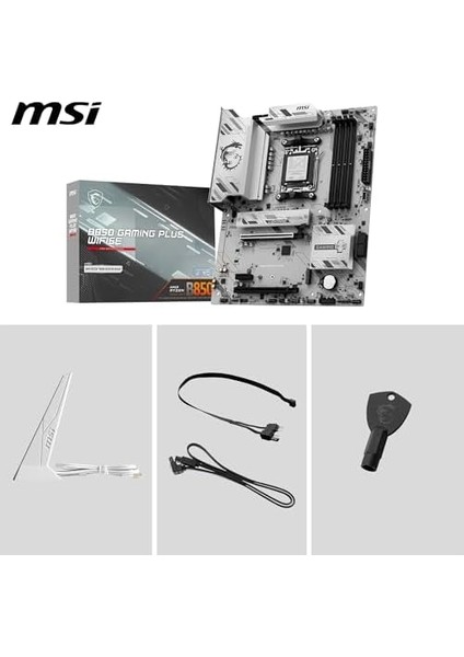 Msı MB B850 Gamıng Plus WIFI6E Am5 Ddr5 8200MHZ(OC) Dp 2x M.2 USB 10GBS 2,5g Lan Wı-Fı 6e Atx modelleri