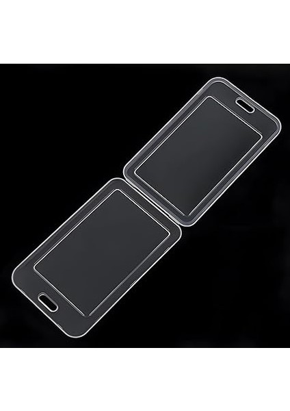 Premium Kart Kılıfı Şeffaf Dikey Yaka Kartı Kart Koruyucu modelleri