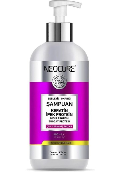 Cure Dermo Clean Neo Cure Keratin Ipek Protein Şampuan 400 Mililitre