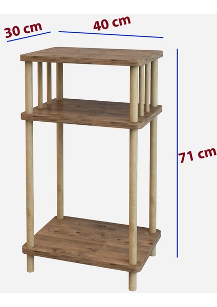 Çam Desenli Dresuar - Raflı- Ahşap- Salon Demonte 30X40X78 fiyatları