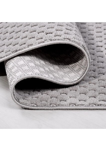 Zarza Modern Gri Polyester Pamuk Tabanlı Makine Halısı fırsatları